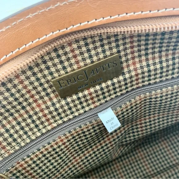 Eric Javits Baa Dome Faux Fur Crossbody Bag in Camel - Picture 15 of 16